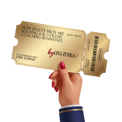 Golden event ticket — click to claim your spot